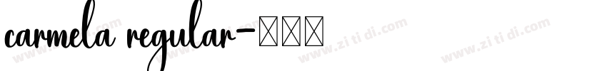carmela regular字体转换